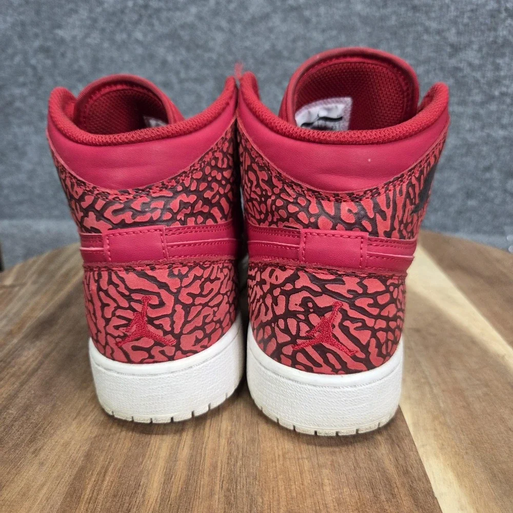 Nike Air Jordan 1 Retro High Premium Shoes Youth Size 5Y Red Elephant 838850-600